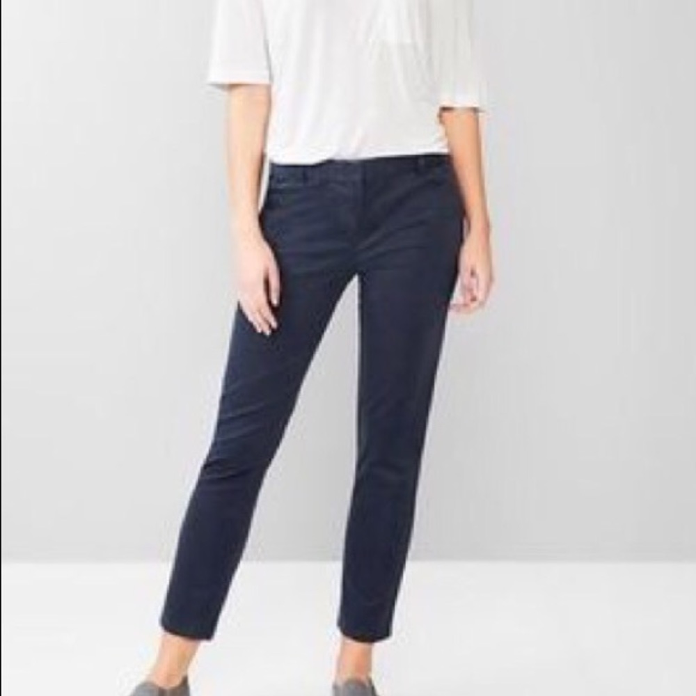 Navy Skinny Mini Khakis